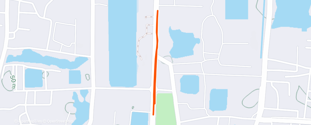 Map of the activity, Afternoon Walk