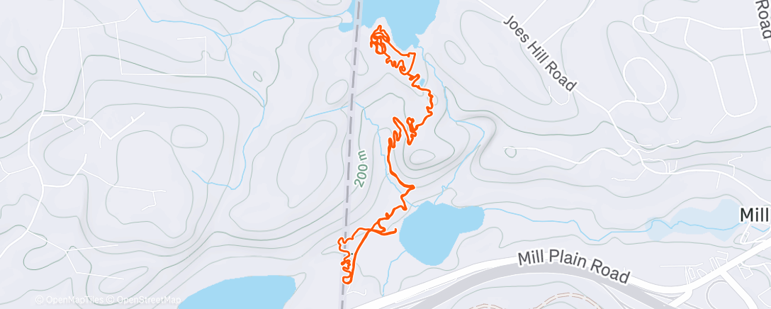 Map of the activity, Morning Hike