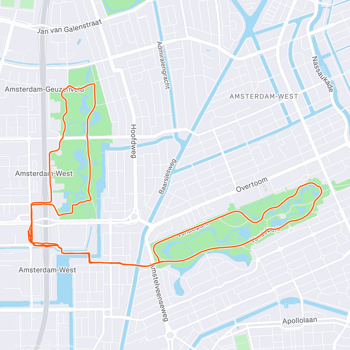 Map of the activity, Frozen Morning