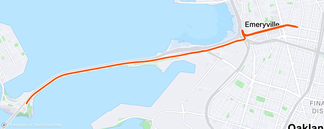 Map of the activity, Evening Ride