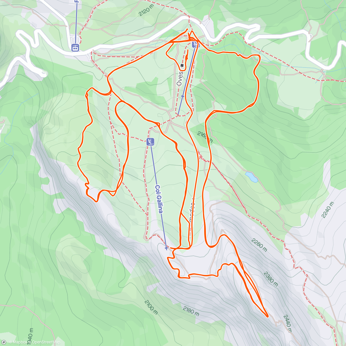 Map of the activity, Individual WorldCup Cortina🥉🤩