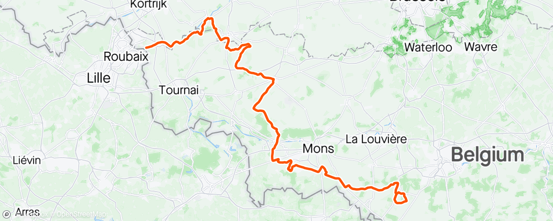 Map of the activity, Tour de Wallonie #4 Breakaway