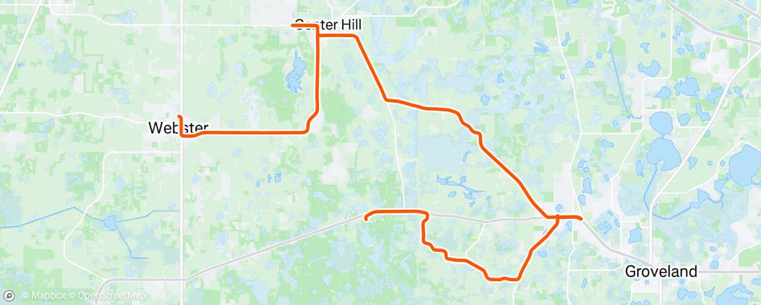 Map of the activity, Morning Ride