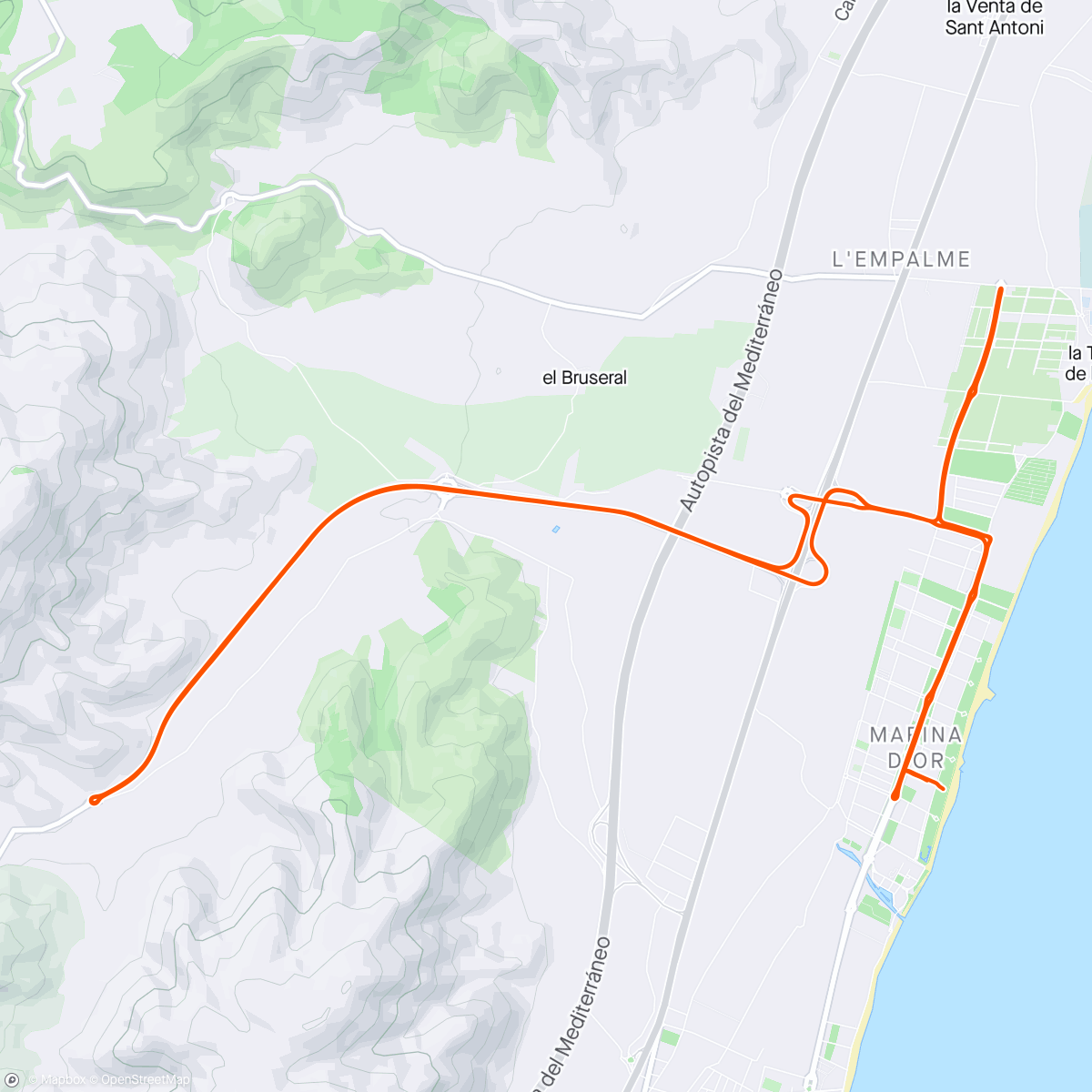 Map of the activity, Ciclismo EPIC Triatlón OLÍMPICO