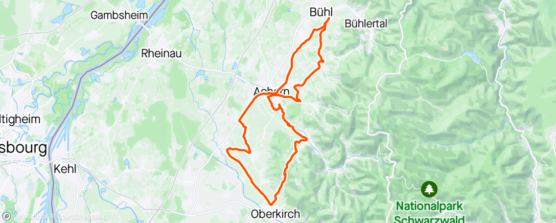 Map of the activity, Erste Probefahrt zusammen mit Bashi