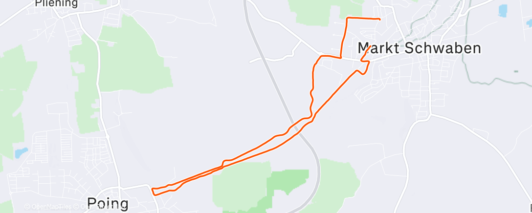 Map of the activity, Morning Walk ☀️