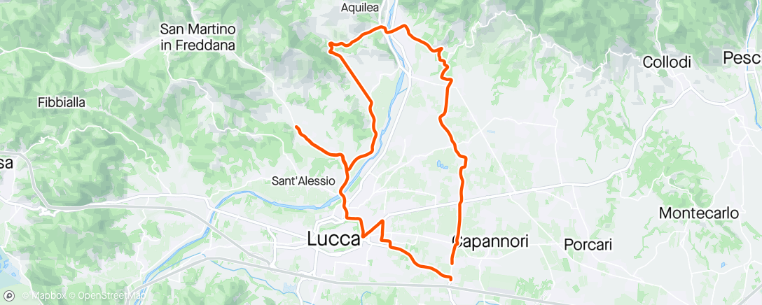 Map of the activity, 💚A tutta in solitaria 🚴‍♂️☀️👋👋👋