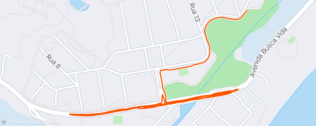 アクティビティ「Evening Run - intervalado」の地図