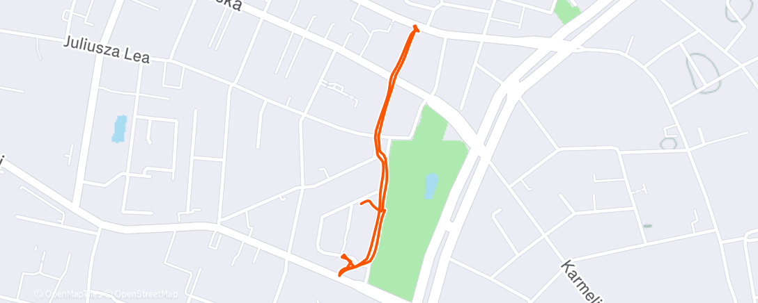 Map of the activity, Afternoon Walk