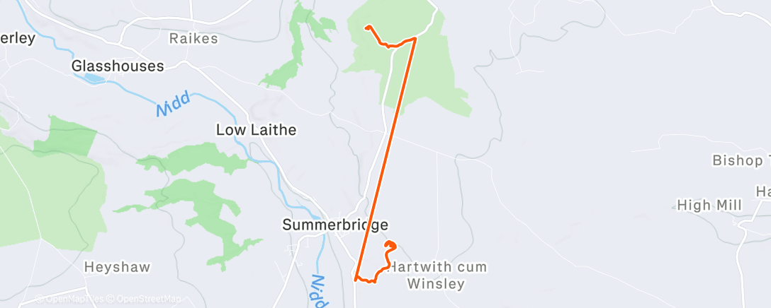 Map of the activity, Morning Walk