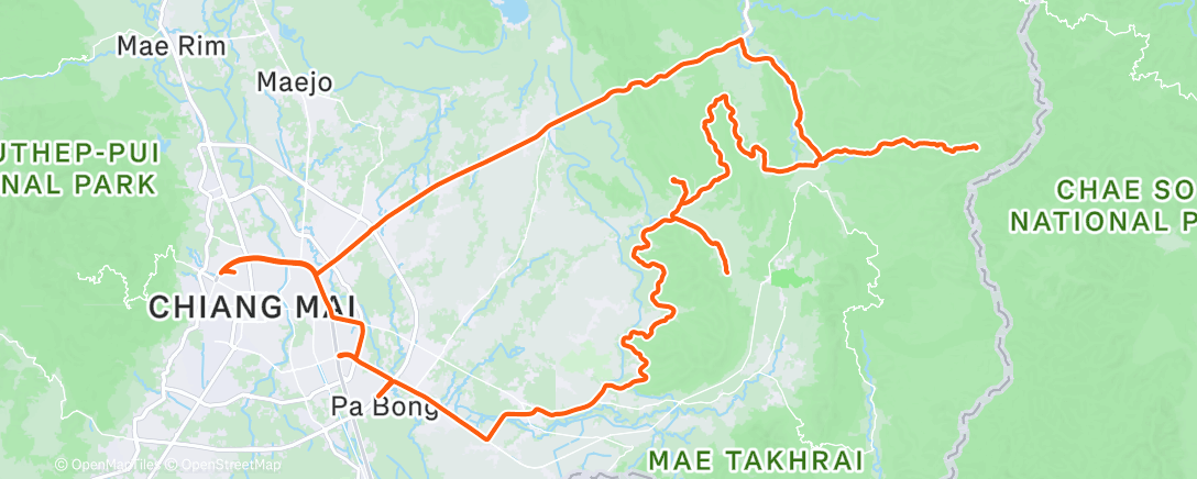 Map of the activity, Morning Ride