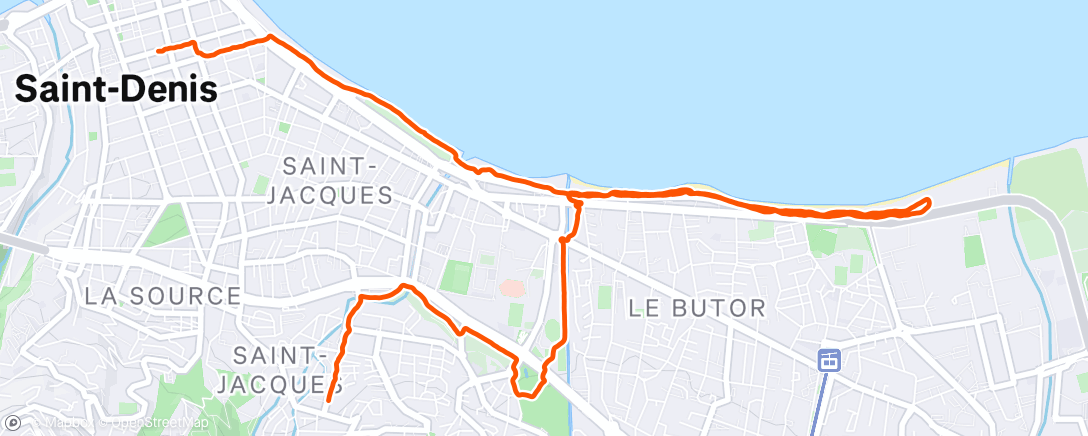 Map of the activity, Marche dans l'après-midi