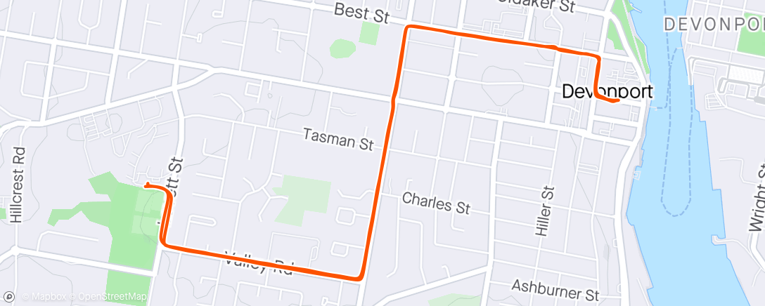 Map of the activity, Walk before work