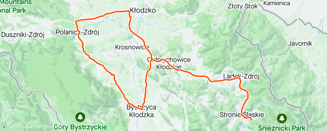 Map of the activity, Giro 'd Stronie