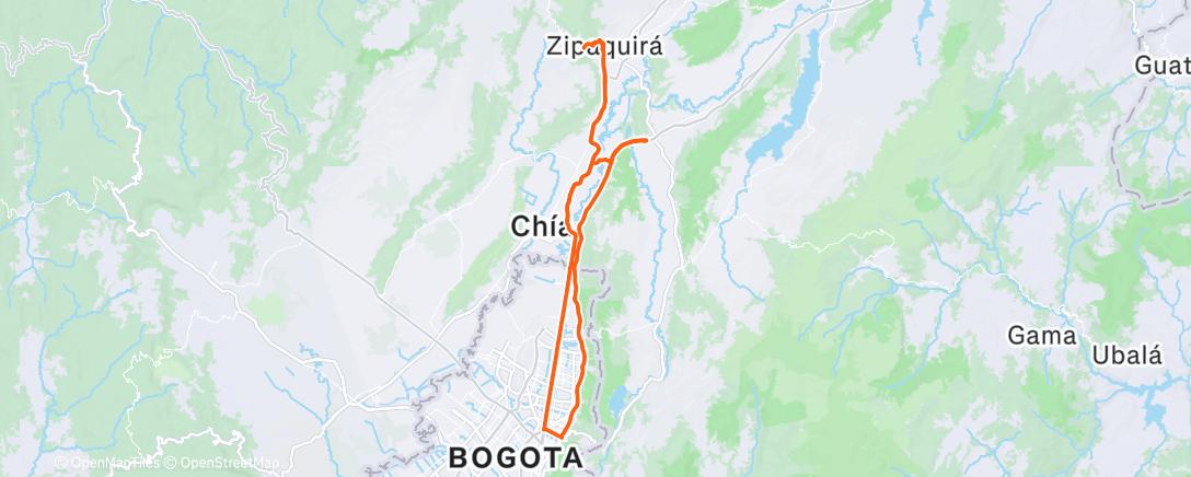 Map of the activity, Morning Ride