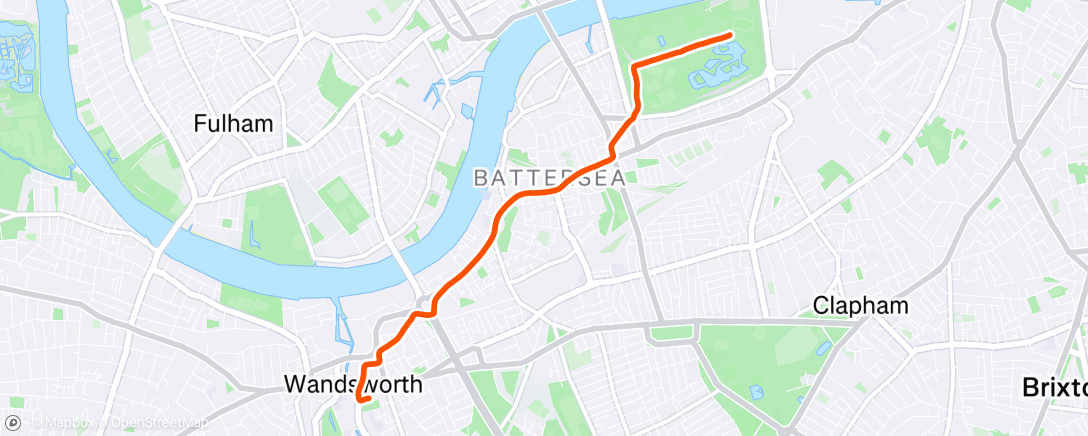 Map of the activity, Lunch Ride