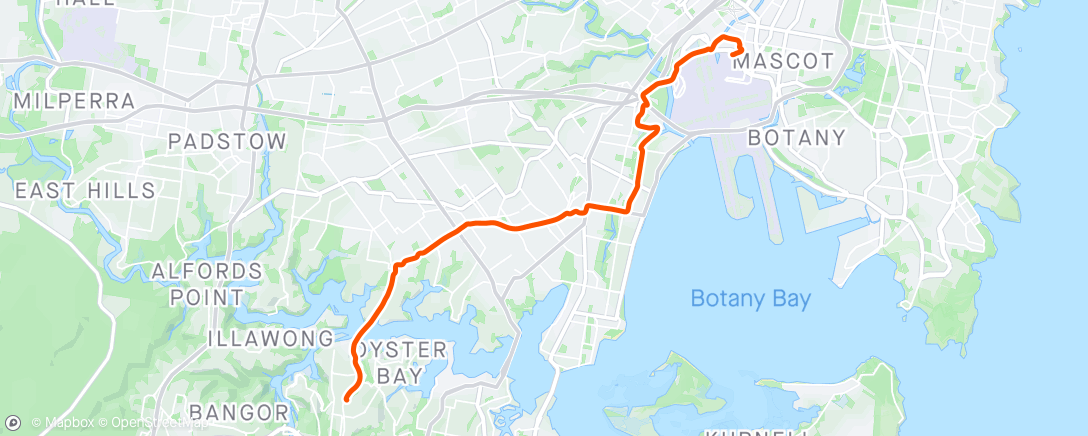 Map of the activity, Morning Ride to work.