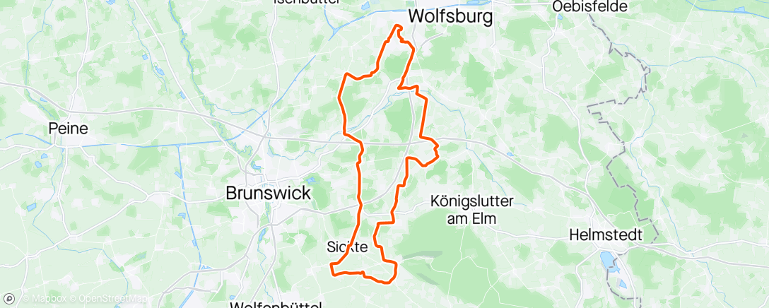 Map of the activity, VfB Endurance Gr.1 Mittwochstraining