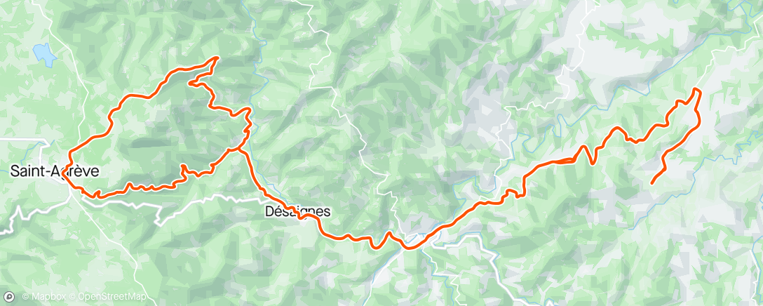 Map of the activity, Lamastre - St Agrève - St Jeurre d'Andaure