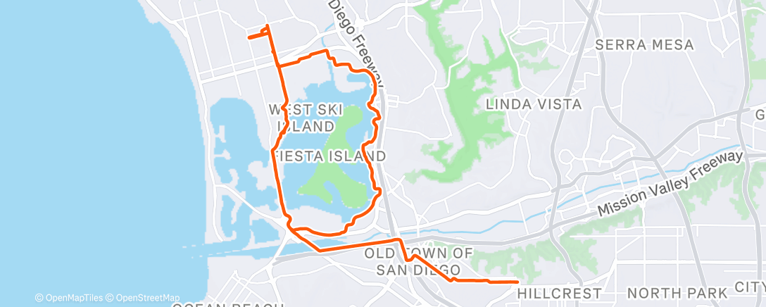 Карта физической активности (Morning Run)