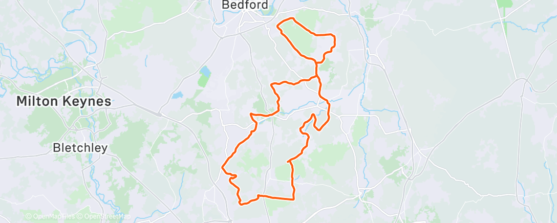 Map of the activity, Morning Ride