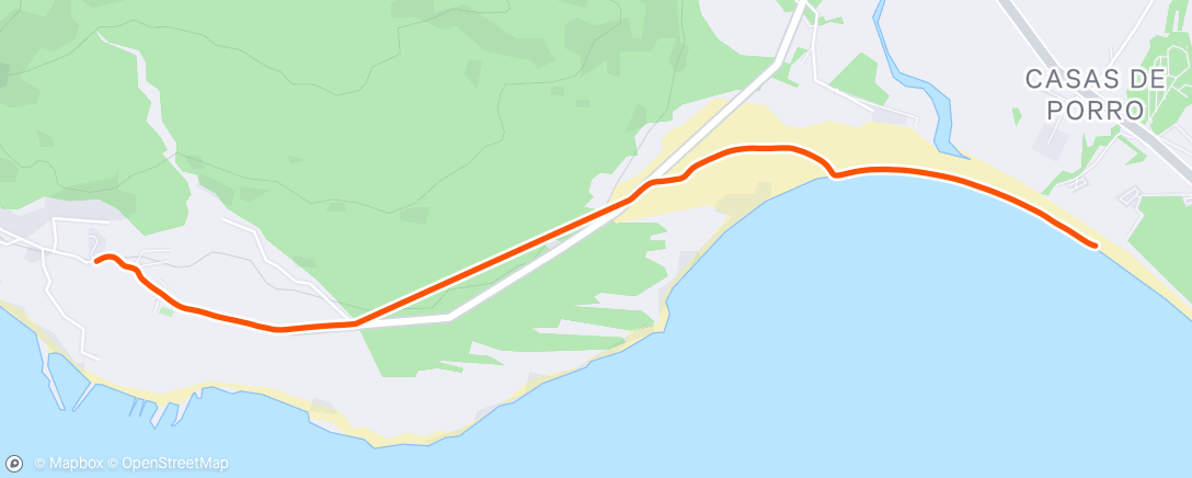 Map of the activity, From Punta Paloma
