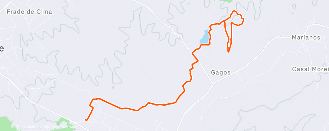 Map of the activity, Morning cold run