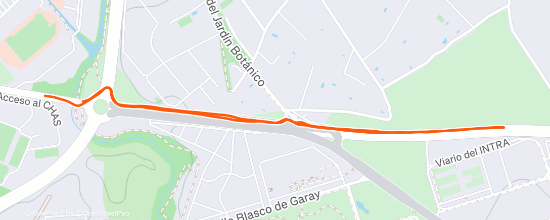 Map of the activity, Morning Run