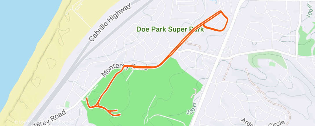 Map of the activity, 11/12 Days of Christmas Running