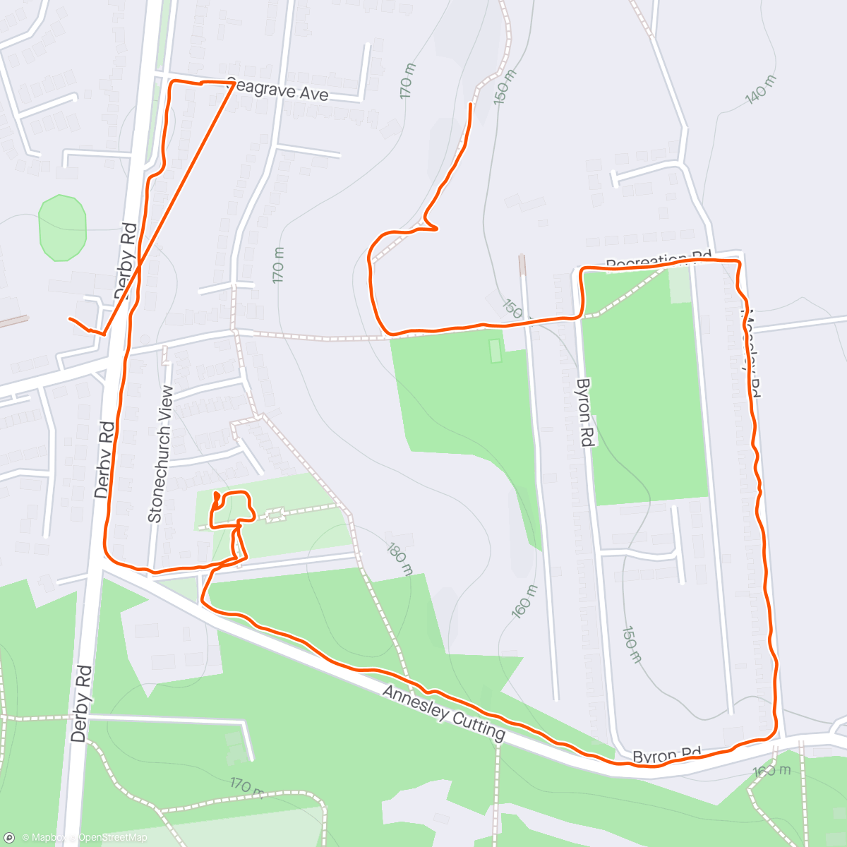 Map of the activity, Walk with the family