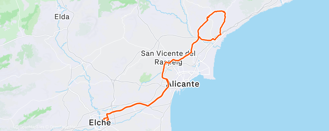 Карта физической активности (Bicicleta por la mañana)