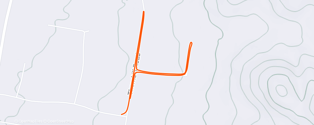 Map of the activity, Evening Walk