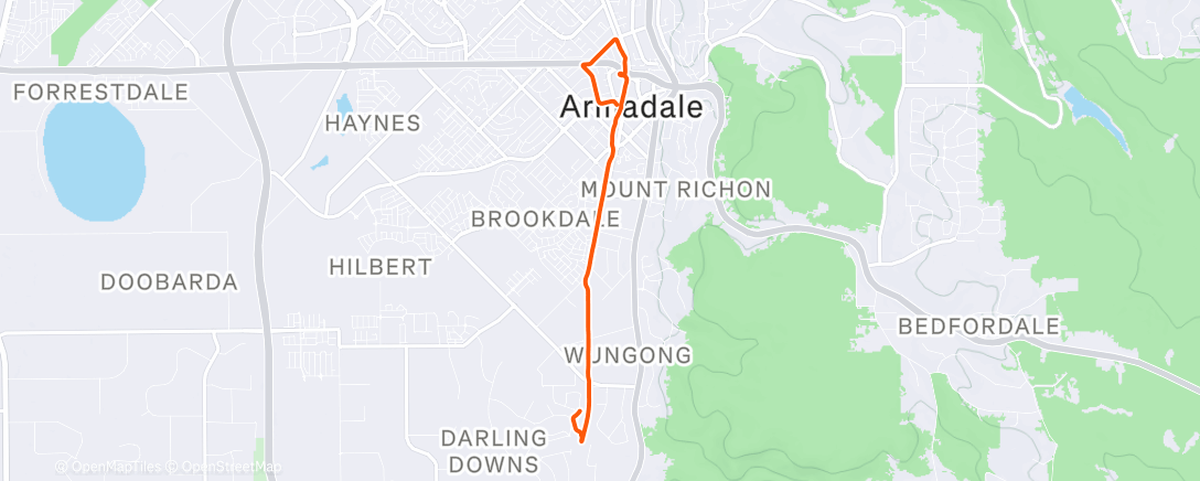 Map of the activity, Commute #1947