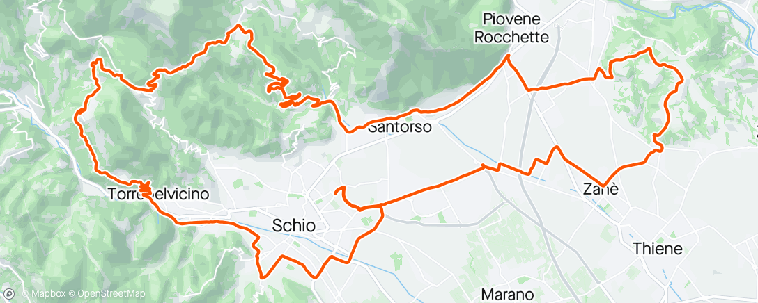 Karte der Aktivität „Giro mattutino”