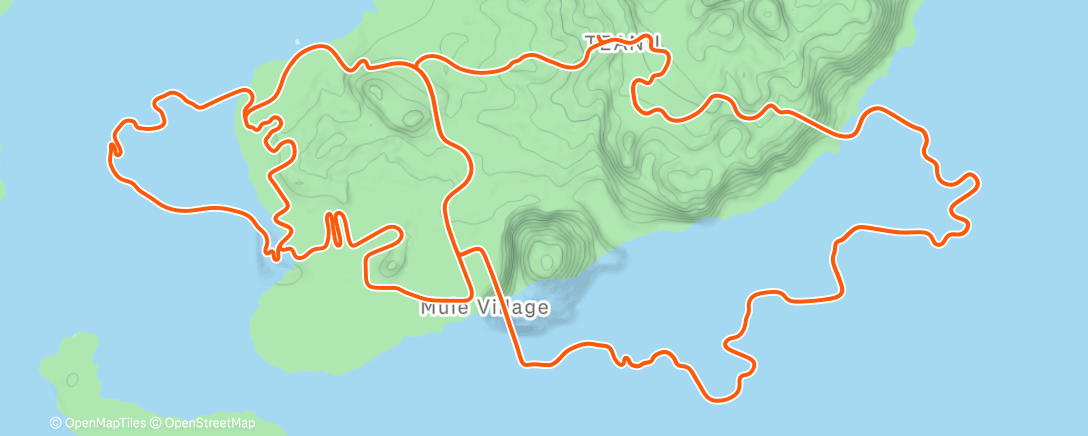 Map of the activity, Zwift - Group Ride: Rapha Festive 500 with Coco @ 2.6 W/KG on Triple Flat Loops in Watopia