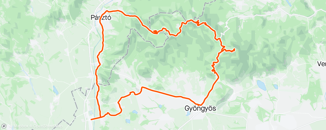Mapa da atividade, Lőrinci-Galyatető-Kékestető