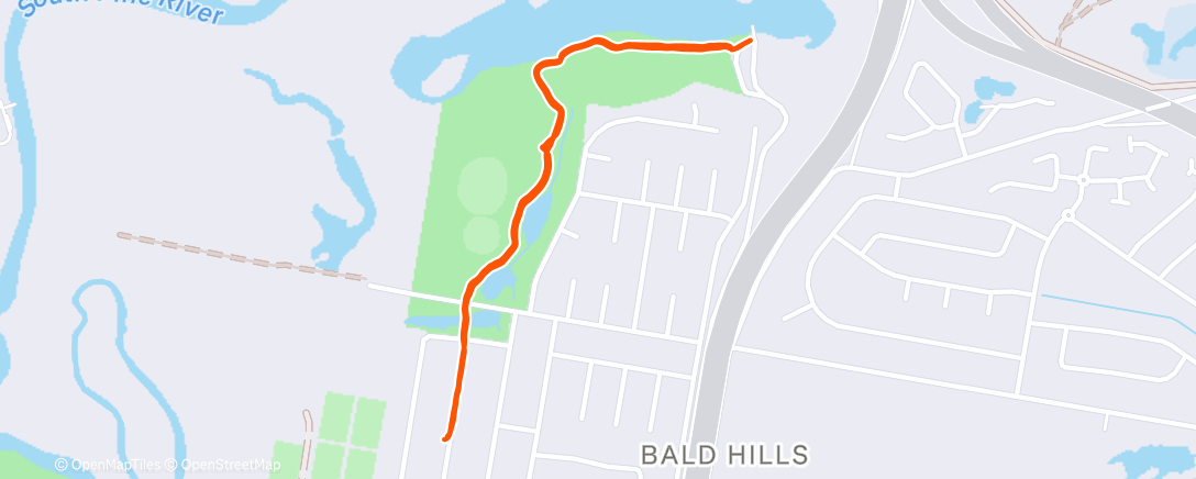 Map of the activity, Afternoon Walk