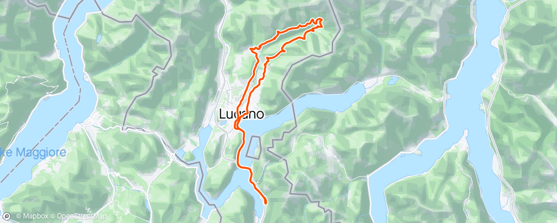 Map of the activity, Val Colla (Co25)