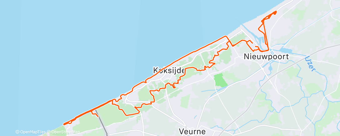 Map of the activity, Cyclocross