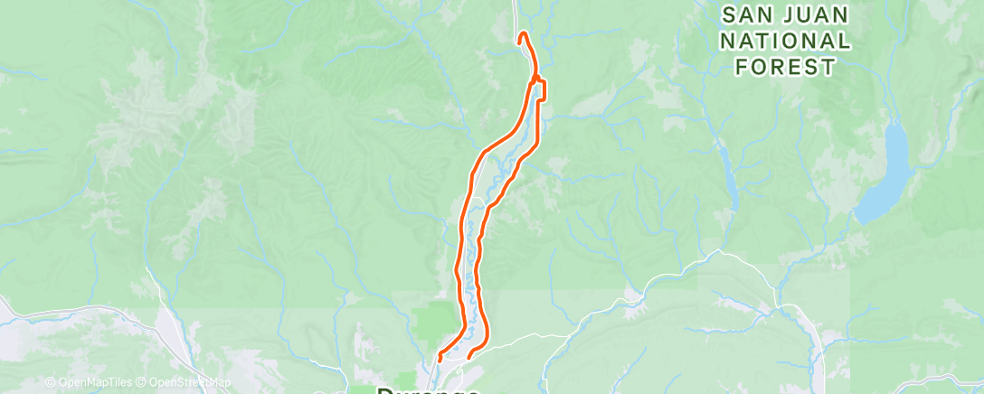 Map of the activity, Afternoon Ride