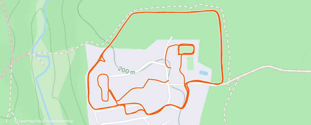 Map of the activity, Утренний забег