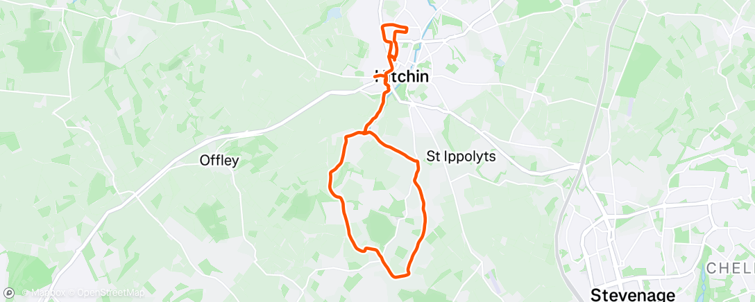 Map of the activity, Morning Run