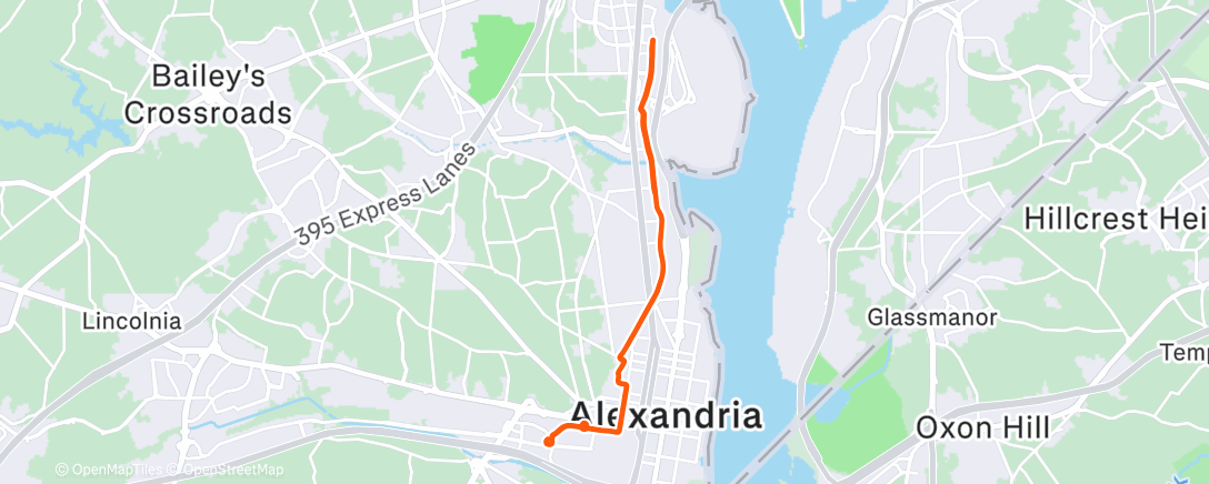 Map of the activity, Afternoon Ride