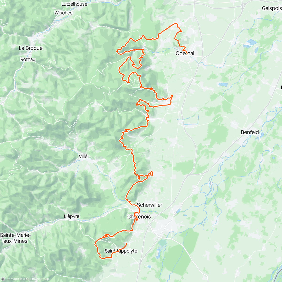 活动地图，UTMB Alsace Grand Est 100K, 150e scratch, 1er M4