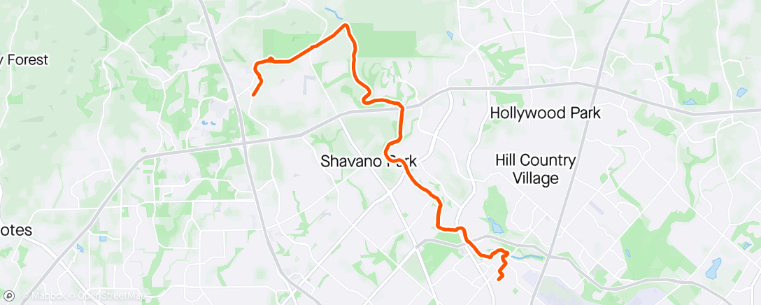 Map of the activity, Morning Ride