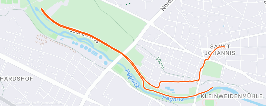 Map of the activity, Lunch Walk