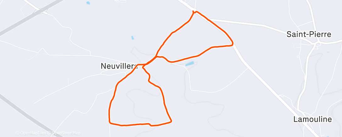 Map of the activity, Petite course sous ce beau soleil.... ☔☔