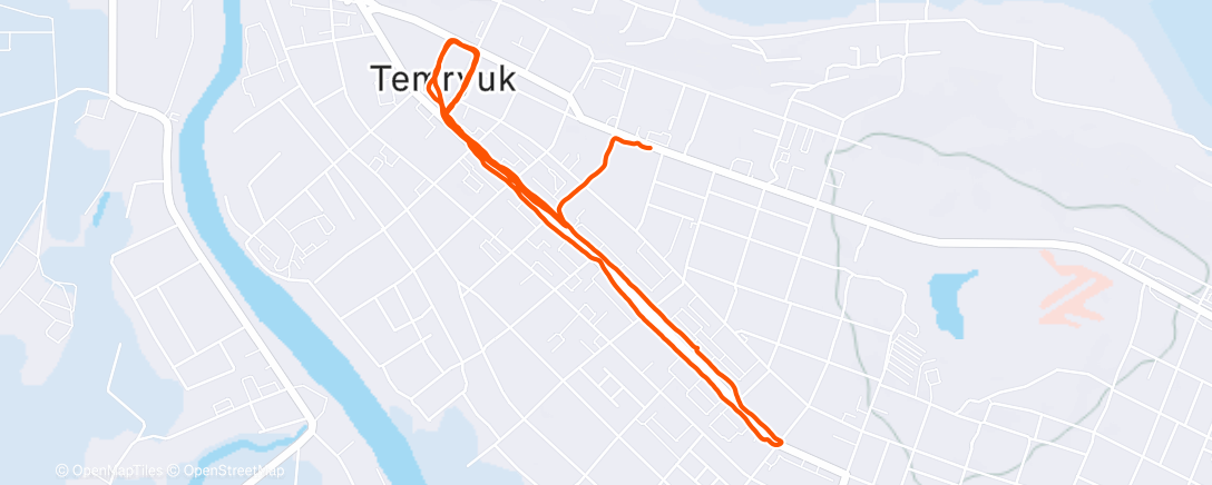 Map of the activity, Утренний забег