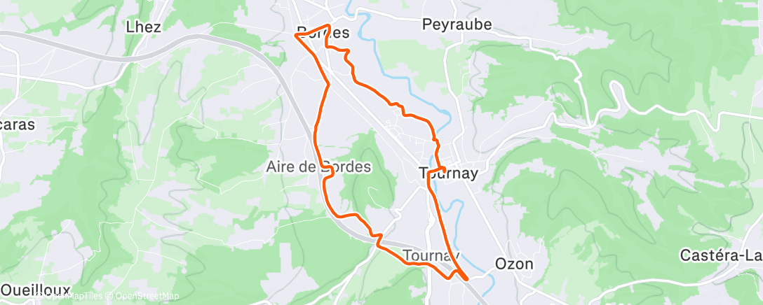 Карта физической активности (Footing 10kil avec la loutre 🦦)