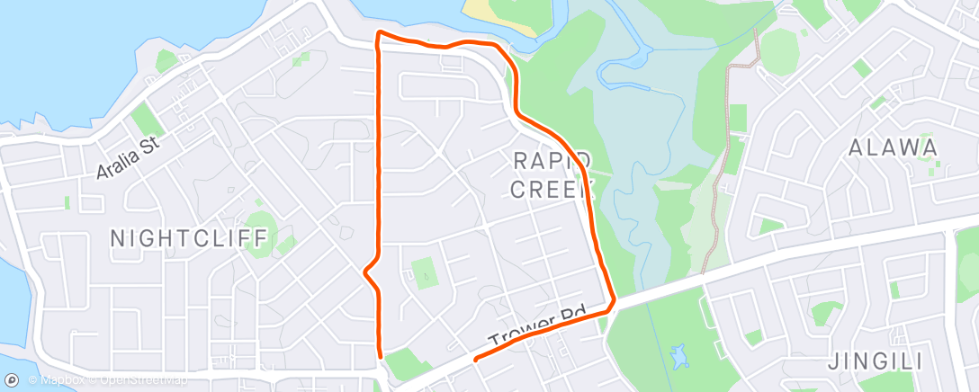 Map of the activity, Recovery run with Sophie